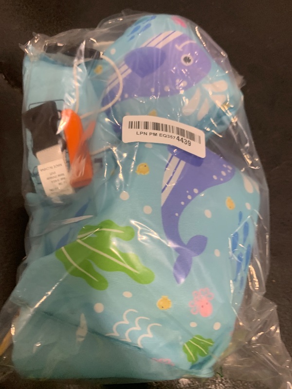 Photo 1 of HeySplash Swim Vest for Kids, Toddler Pool Floaties Fit 22-44 Lbs, Children Swimming Vest with Adjustable Strap, Swim Jacket Water Wings Arm, Puddle Sea Beach Boat Jumper Boy Girl Age 1-6, Blue Shark