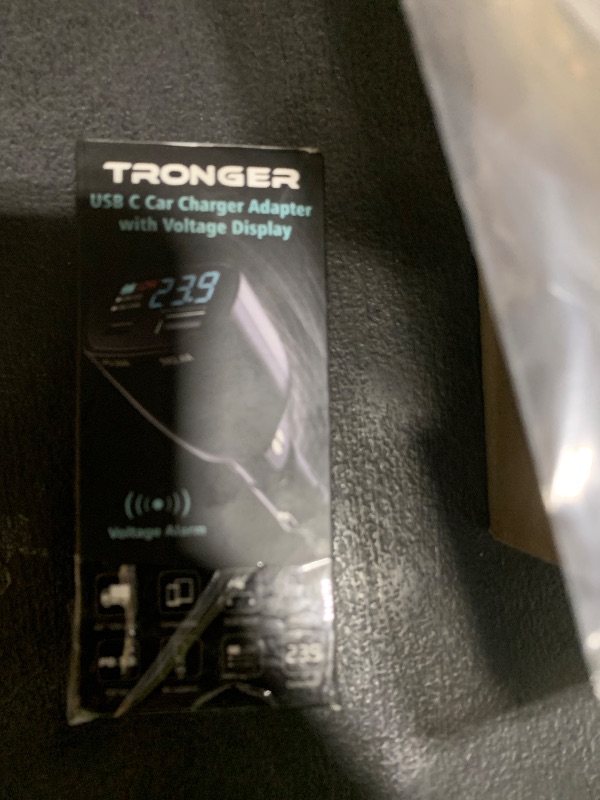 Photo 1 of USB C Car Charger Adapter with Voltage Display, 20W Cigarette Lighter Type C Fast Charge Power Delivery & USB5V2.4A Adapter, Volt Meter Battery Monitor, Compatible with iPhone Galaxy