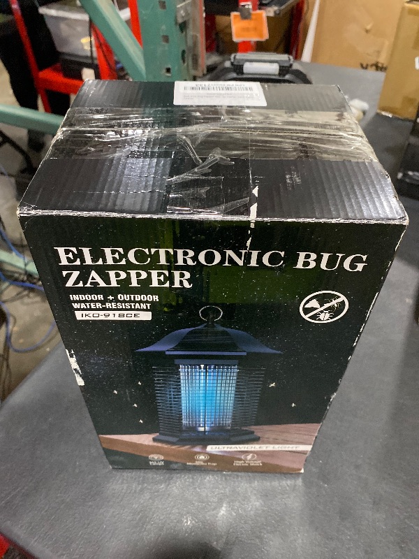 Photo 1 of AMUFER Bug Zapper Outdoor Indoor, 18W Power & 4400V Instant Grid Mosquito Repellent, Insect Control Efficiency Increased 100% Fly Trap for Patio, Backyard, Home