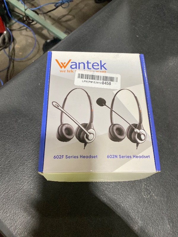 Photo 1 of Wantek Office Phone Headset RJ9 with Noise Cancelling Microphone and Quick Disconnect Telephone Headset Compatible with Polycom Aastra Shoretel Avaya Mitel Toshiba Grandstream Can Center Phones