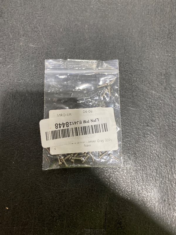 Photo 1 of MroMax 30Pcs M2 x 8mm Pan Head Phillips Machine Screws, 304 Stainless Steel 18-8, Fully Thread, Metric Silver Gray Cross Head Screws Bolts for Computers, Camera and Other Small Electronic Devices