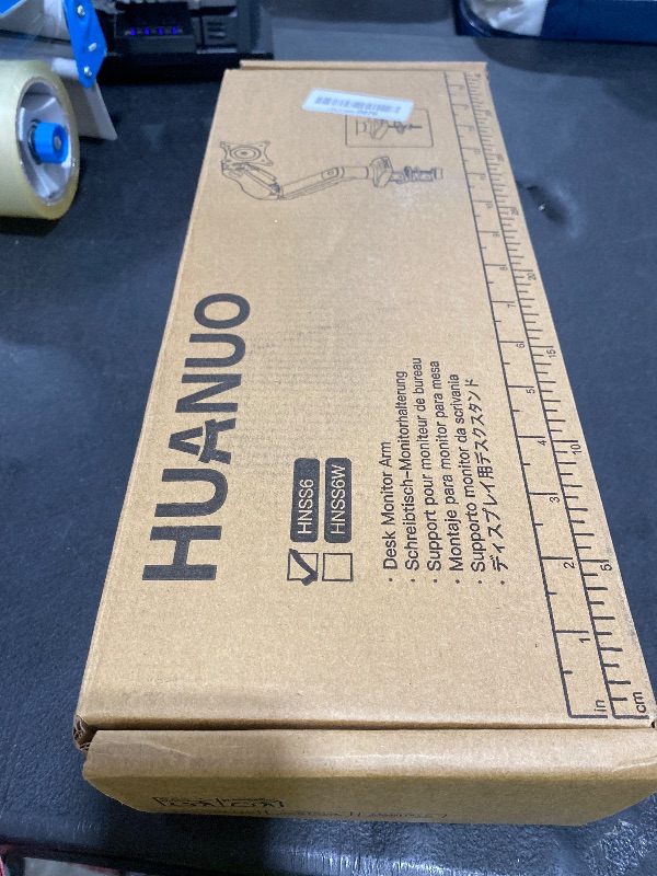 Photo 1 of HUANUO Single Monitor Mount, 13 to 32 Inch Gas Monitor Arm, Adjustable Stand, Vesa Mount with Clamp and Grommet Base - Fits 4.4 to 19.8lbs LCD Computer Monitors