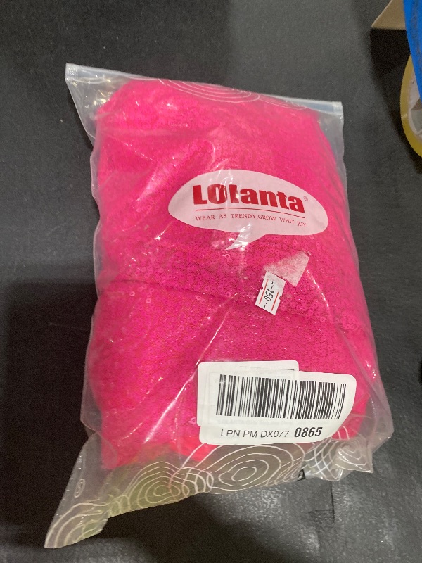 Photo 1 of LOLANTA Girls Sequins Dance Dress Sparkle Hip Hop Jazz Dance Outfits Sleeveless Top and Shorts (Rosered, 10-11Years)