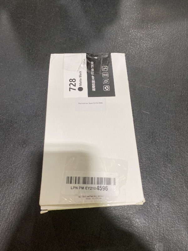 Photo 1 of 728 Ink Cartridges (300ml, Matte Black), 728XL DesignJet Ink Cartridge F9J68A Replacement for HP DesignJet T830 MFP & T730 Large Format Plotter Printer(1-Pack)