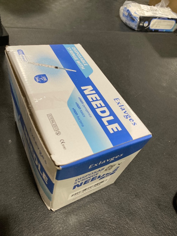 Photo 1 of 100 Pack Disposable 3ml/cc Lab Syringes with 23Ga 1 Inch Needle Luer Lock, Individually Sealed Packed