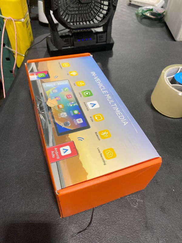 Photo 1 of Carplay Screen for Car,10.26 inch Portable Car Play & Android Auto Touch Screen,4K Front & 1080P Rear Backup Camera Car Stereo,Loop Recording,GPS,Voice Control,Mirror Link,FM,AUX for All Vehicles