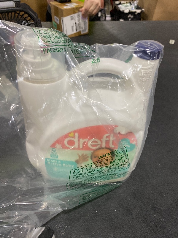 Photo 1 of Dreft Stage 2 Active Baby Liquid Laundry Detergent, Hypoallergenic, Helps Remove 99% of Food Stains, 114 Loads Newborn Essentials