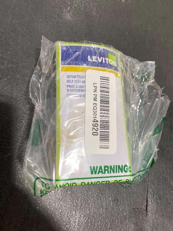 Photo 1 of Leviton 20A-125V Extra-Heavy Duty Industrial Grade Weather/Tamper-Resistant Duplex Self-Test GFCI Receptacle, G5362-WTT, Light Almond