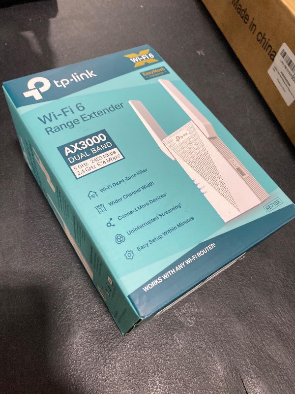 Photo 1 of TP-Link AX3000 WiFi 6 Range Extender | PCMag Editor's Choice | Dual-Band Wireless Repeater w/Ethernet Port | Up to 2400 Sq. Ft., 64 Devices | Internet Signal Booster | APP Setup | EasyMesh (RE715X)