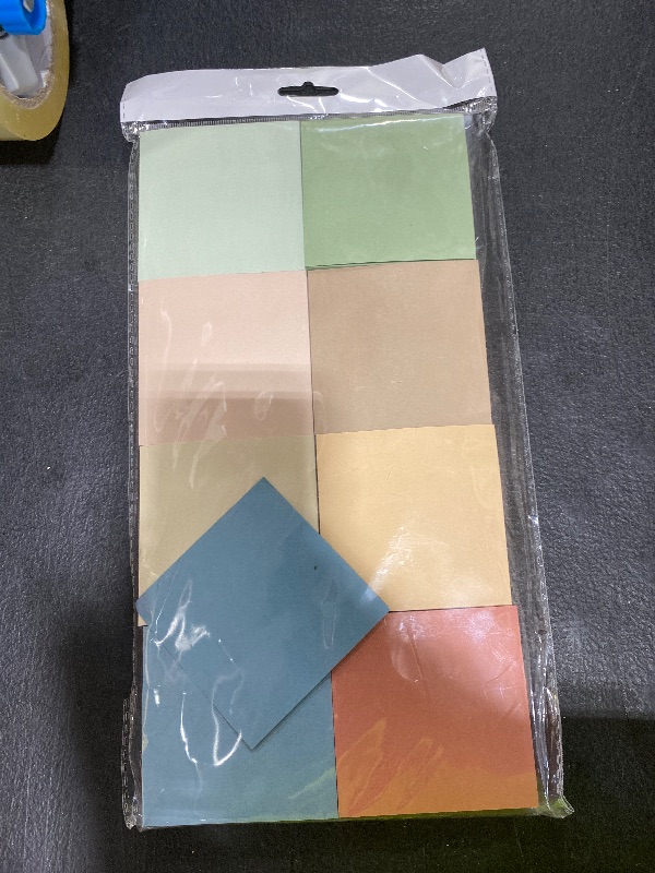 Photo 1 of (16 Pack) Sticky Notes 3x3, Vintage Colors, Sticky Pads, Recyclable, Easy to Stick for Home, Office, Notebook