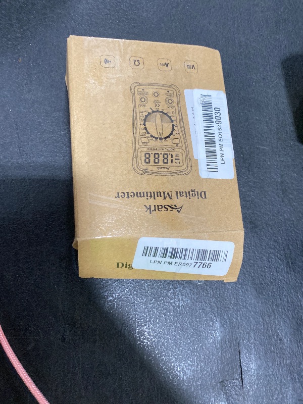 Photo 1 of Digital Multimeter Voltage Tester, Assark 2000 Counts Multimeter Measure AC DC Voltage DC Current, Meter Tester Test Volt Ohm Amp Diode Continuity, Resistance, Backlit LCD Display, Data Hold Function