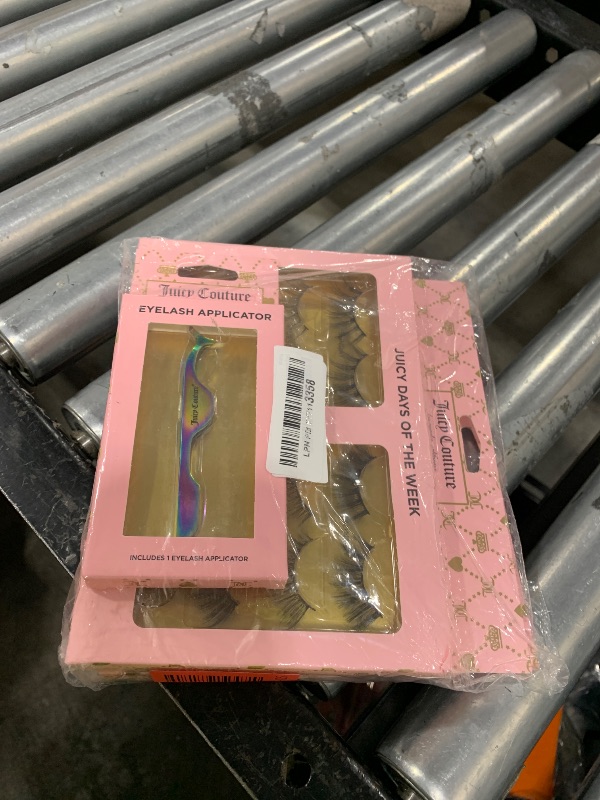 Photo 1 of Juicy Couture False Mink Eye Lashes Strips – 3D Wispy Cat Eye Strips with Glue & Applicator – 7 Unique Lash Falsies Every Day for Natural, Fluffy, Dramatic Looks (14 Pairs)