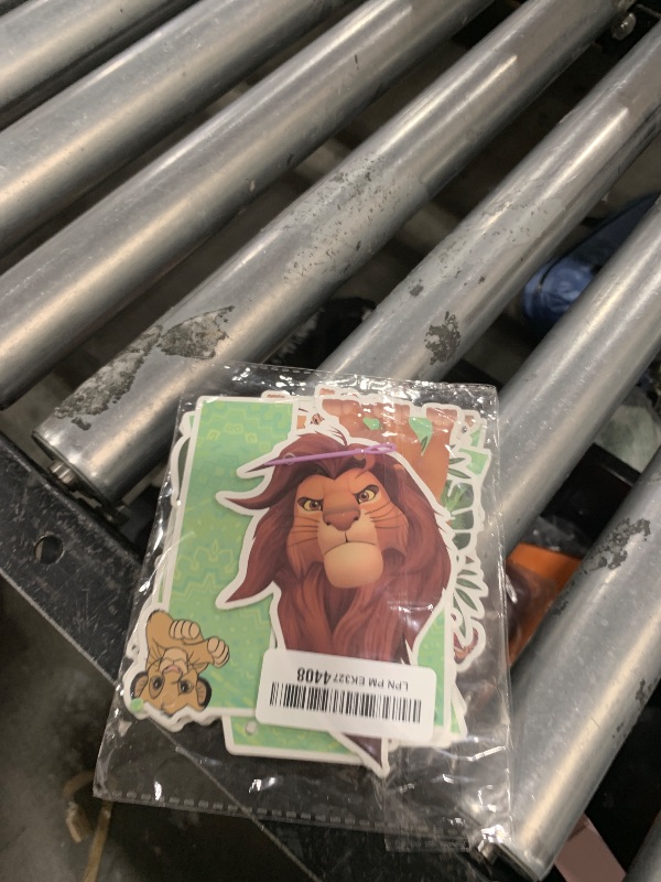 Photo 1 of 13pcs Lion-King party supplies,12pcs Lion Hanging Swirls and 1 Happy Birthday Banner for Lion party decoration