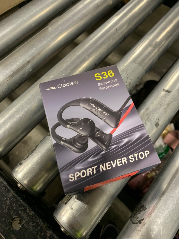 Photo 1 of Clooissr S36 HiFi Waterproof Earbuds for Swimming, IPX8 TOP 32GB Swimming Headphones with Bluetooth & MP3 Playback, in-Ear Noise Cancellation Wireless Underwater Sports Headphones for Swimming