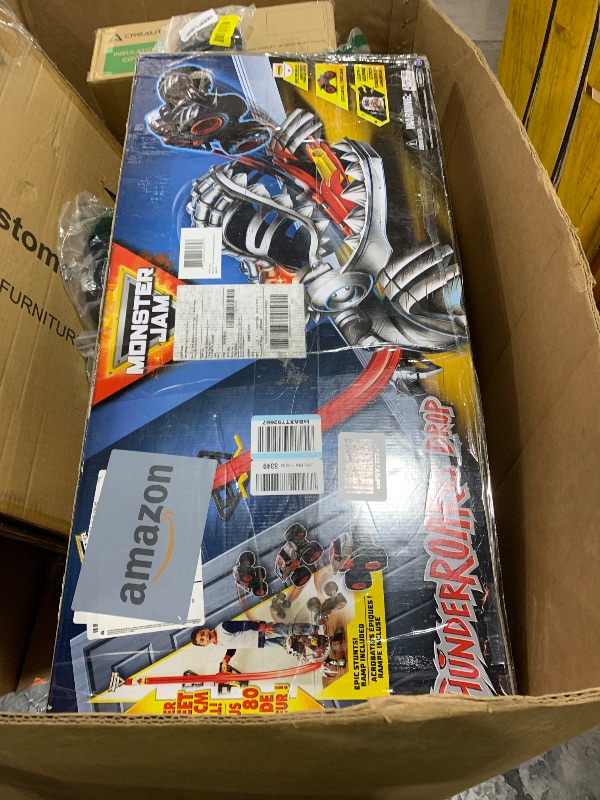 Photo 1 of Monster Jam ThunderROARus Drop Playset with Exclusive Monster Truck, Over 6 Feet Tall, Lights & Sounds, Kids Dinosaur Toys for Boys and Girls Ages 4 and Up