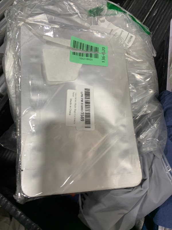 Photo 1 of 100 Pieces 1 Quart Mylar Bags 6 x 9 Inch, 5 Mil Mylar Bags for Food Storage Coffee Beans Dry Food, Thick Sealable Mylar Bag Medium Size