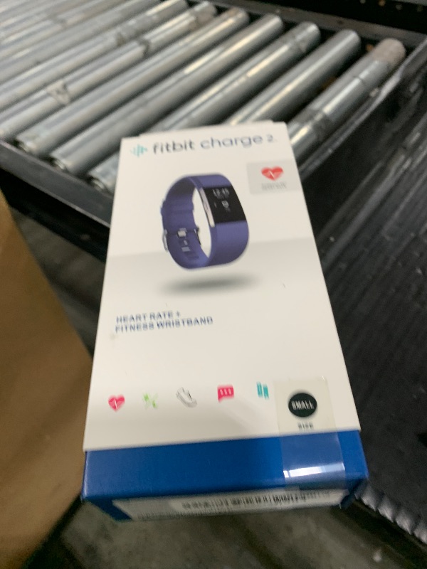 Photo 1 of Fitbit Charge 2 Heart Rate + Fitness Wristband, Blue, Small (US Version)