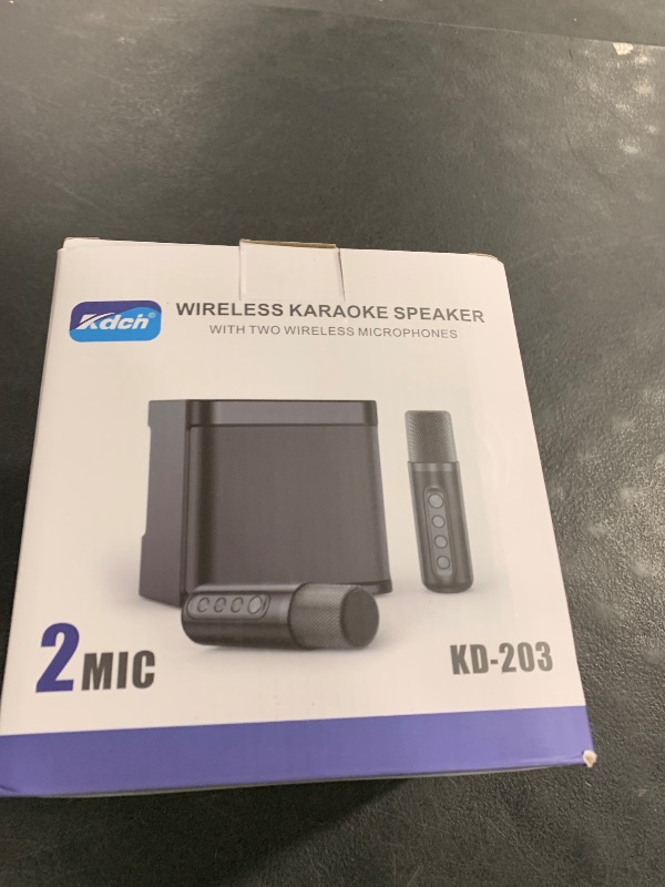Photo 1 of Flyasny Karaoke Machine for Adults and Kids, Portable Bluetooth Karaoke Speaker with 2 Wireless Microphones for TV, Singing Karaoke for Home Party, Great Gifts for Boys and Girls