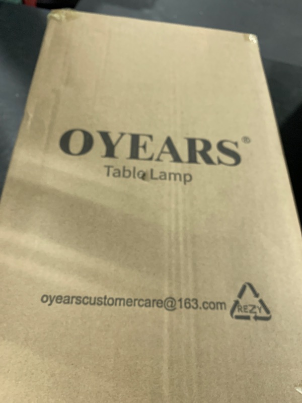 Photo 1 of OYEARS Modern Industrial Desk Lamp for Reading LED 22.2“ Metal Table Lamp Light for Office Bedroom Study Room Living Room Nightstand Bedside Lamps Gold and Matte Cream Accent (Cream, Bulb Included)