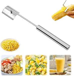 Photo 1 of Corn Cob Stripper, Stainless Steel Corn Cob Peeler, Stripping Tool for Removing Corn, Corn on the Cob Cutter Kernel Remover for Home Kitchen, Restaurant Chefs, Outdoor Dining Enthusiasts (1Pcs)