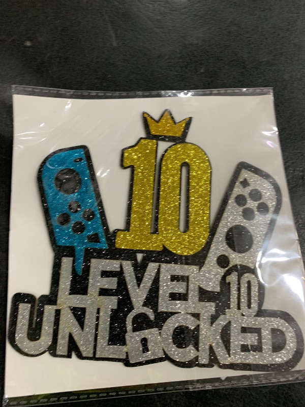 Photo 1 of 10 year old cake topper