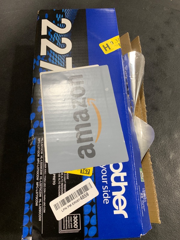 Photo 1 of Brother Genuine TN227, TN227BK, High Yield Toner Cartridge, Replacement Black Toner, Page Yield Up to 3,000 Pages, TN227BK, Amazon Dash Available