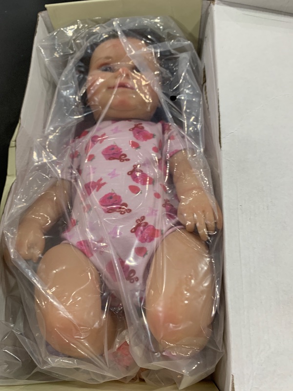 Photo 1 of JIZHI Lifelike Reborn Baby Dolls - 20Inch-Real Baby Feeling Realistic-Newborn Baby Doll Adorable Smiling Real Life Baby Dolls with Gift Box for Kids Age 3