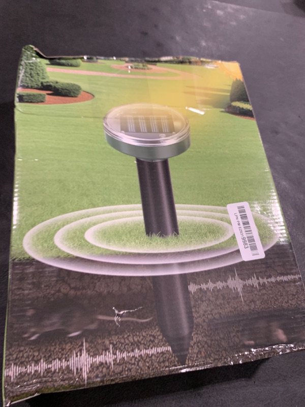 Photo 1 of 12PCS Mole Repellent Solar Powered & Snake Repellent for Yard, Ultrasonic Deterrent Groundhog, Gopher, Vole Sonic Mole Deterrent Spikes Outdoor for Lawn Garden & Yard