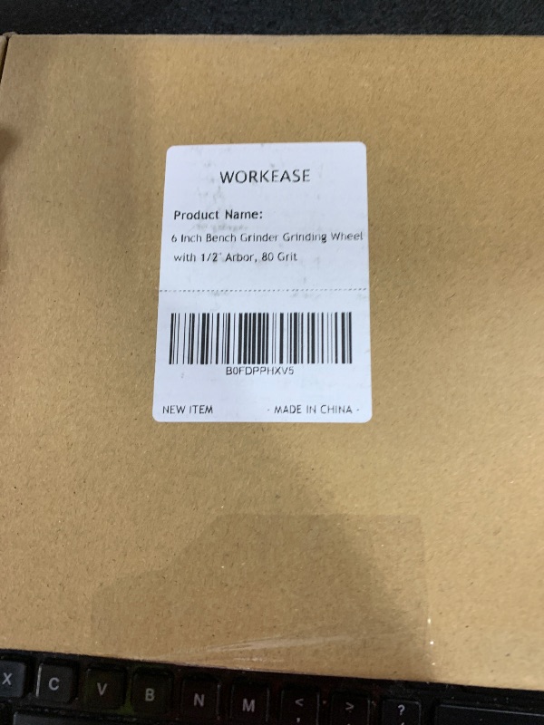 Photo 1 of 6 Inch Bench Grinder Grinding Wheel with 1/2'' Arbor, 80 Grit Silicon Carbide Bench Pedestal Grinding Wheel 3/4" Thick for Drill Bits, Blades and Knifes Polishing Sharpening