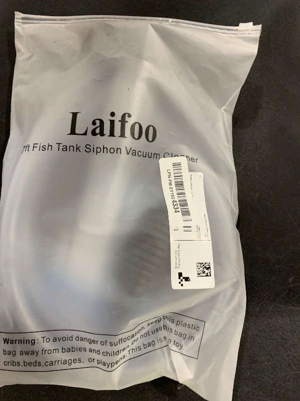 Photo 1 of Laifoo 7ft Aquarium Siphon Vacuum Cleaner for Fish Tank Cleaning Gravel & Sand