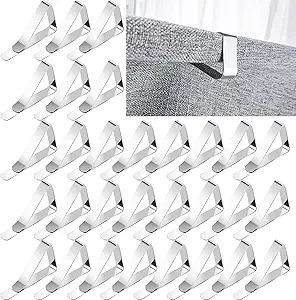 Photo 1 of 60pcs Tablecloth Clips,Heavy Duty Picnic Table Clips, Stainless Steel Table Cloth Cover Clamps, Table Cloth Holders Ideal for Home Wedding Party Indoor Outdoor Camping Picnic