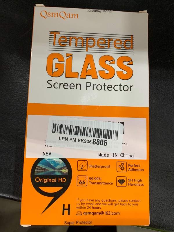 Photo 1 of QsmQam 3 Pack Screen Protector for iPhone 17 Pro Max 6.9 Inch + 1 Pack Individual Camera Lens Protector, Ultra HD Tempered Glass, Military Grade Shatterproof, Case Friendly [with Installation Frame]