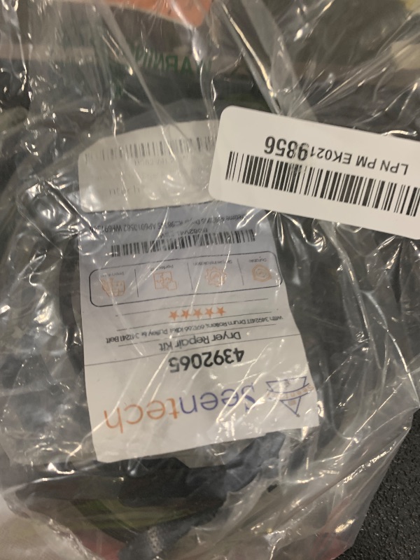 Photo 1 of Seentech 4392065 Dryer Repair Kit With 349241T Drum Roller Kit, 691366 Idler Pulley 341241 Belt by Seentech - Exact fit for Whirlpool & Kenmore Dryers - Replaces AP3131942 AP3098345 AP6010582 WP691366
