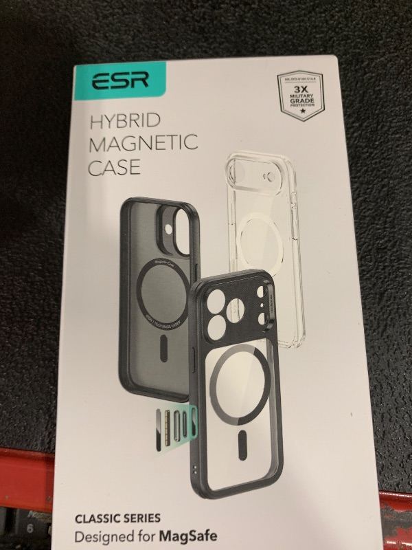 Photo 1 of ESR for iPhone 17 Pro Case, Camera Control, Compatible with MagSafe, Shockproof Military-Grade Protection, Magnetic Phone Case for iPhone 17 Pro, Classic Hybrid Case, Clear