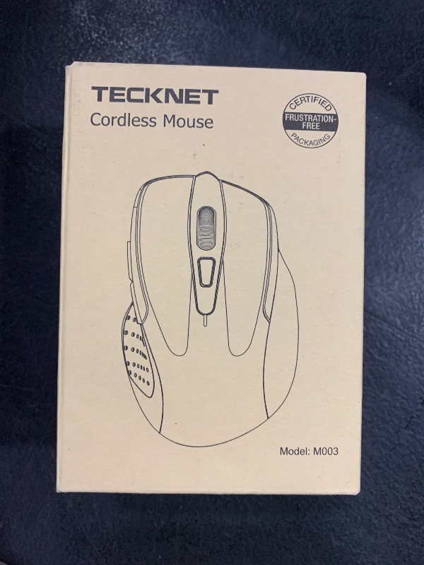 Photo 1 of TECKNET Wireless Mouse, 2.4G Ergonomic Optical Mouse, Computer Mouse for Laptop, PC, Computer, Chromebook, Notebook, 6 Buttons, 24 Months Battery Life, 2600 DPI, 5 Adjustment Levels