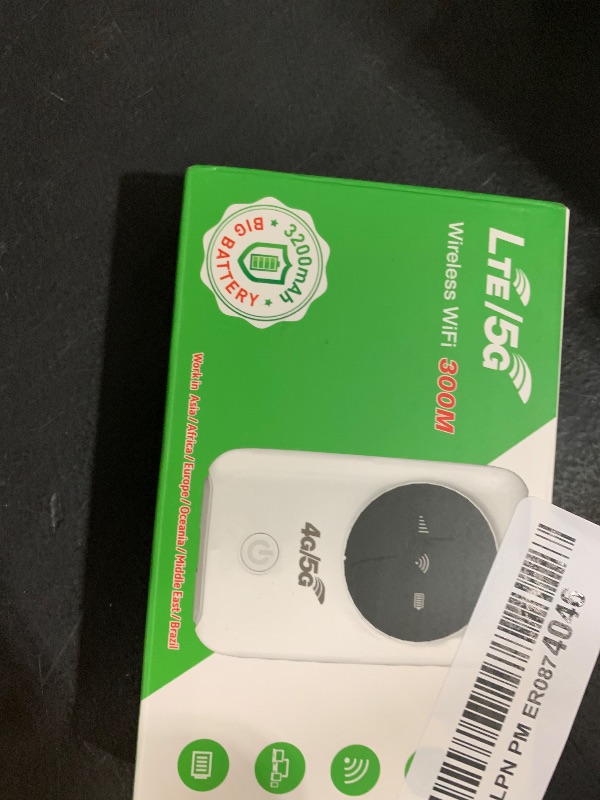 Photo 1 of 4G/5G WiFi Hotspot, Unlocked USB WiFi Modem with SIM Card Slot, Portable Travel Router for Smartphone Tablet Laptop, Supports 300Mbps, 10 Device Connectivity