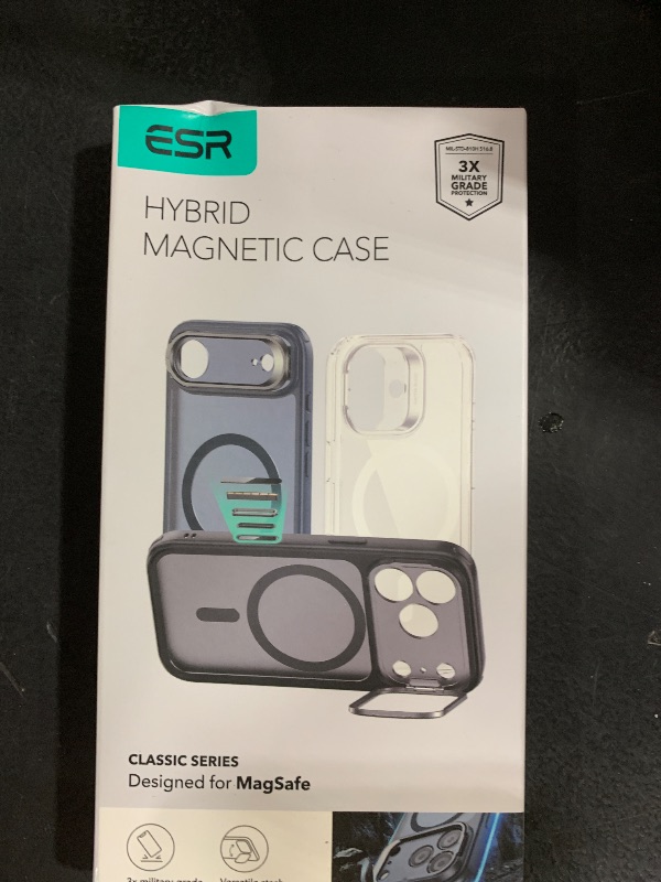 Photo 1 of ESR for iPhone 17 Pro Case with Stand, Camera Control Cover Compatible with MagSafe, Military-Grade Drop Protection Magnetic Phone Case for iPhone 17 Pro, Scratch-Resistant Back Cover, Frosted Green