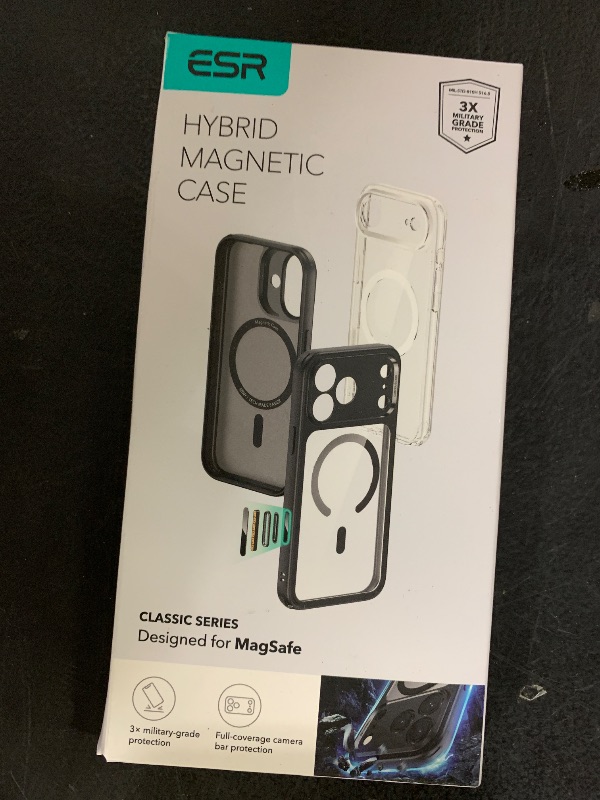 Photo 1 of ESR for iPhone 17 Pro Case, Camera Control, Compatible with MagSafe, Shockproof Military-Grade Protection, Magnetic Phone Case for iPhone 17 Pro, Classic Hybrid Case, Clear