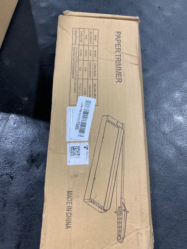 Photo 1 of MAKEASY Paper Cutter 12 Inch, 8 Sheet Capacity, Heavy Duty Paper Cutter for Cardstock, Guillotine Paper Trimmer for Crafting, Classroom and Office