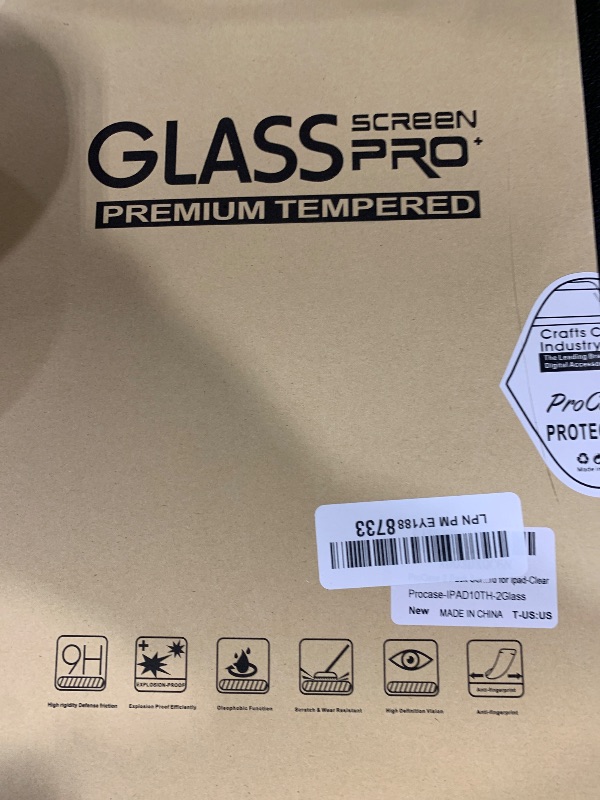 Photo 1 of ProCase 2 Pack Screen Protector for iPad A16 2025 11th/10th 2022 Generation (11-inch/10.9), Tempered Glass Film Guard -Clear
