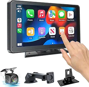 Photo 1 of ?Hieha? 2025 Wireless Portable Carplay and Android Auto, Carplay Screen for Car with Mirror Link/AUX/FM,7" Touchscreen Bluetooth 5.0, Marine Stereos for All Vehicles