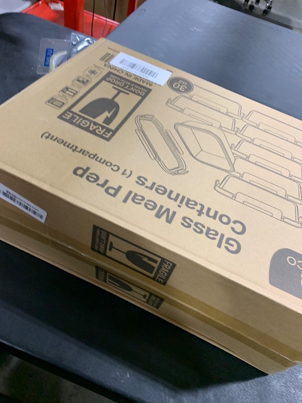 Photo 1 of [8-Pack,30 oz]Glass Meal Prep Containers,MCIRCO Glass Food Storage Containers,Airtight Glass lunch Containers with Lids - BPA-Free Microwave, Oven, Freezer and Dishwasher, White