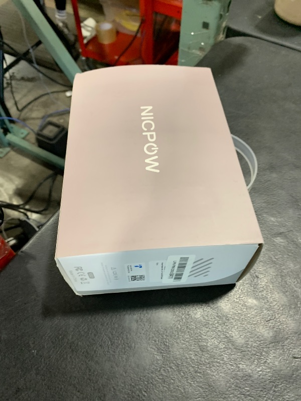 Photo 1 of Mini Projector, NICPOW Portable Outdoor Movie Projector with Tripod, 1080P and 200" Supported Small Projector Compatible with TV Stick, Phone, PS5, HDMI, USB for Home, Bedroom, Gaming, Outdoor Use