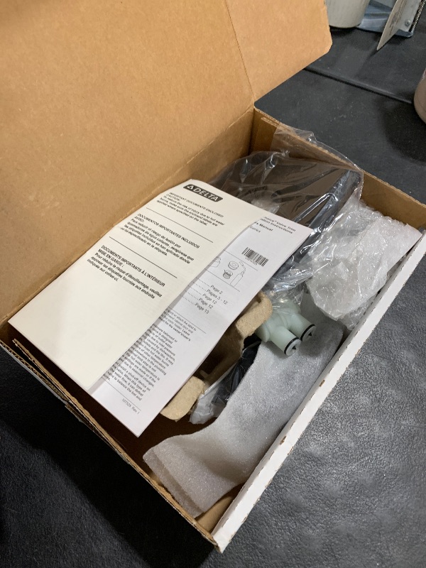 Photo 1 of Delta Geist 14 Series Shower Faucet Set, Matte Black Shower Head and Handle Set, Valve Trim Kit, Matte Black 142864-BL (Valve Included)