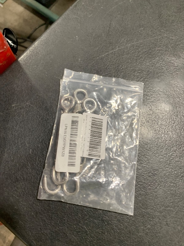 Photo 1 of Qjaiune 3Pcs M8 Turnbuckle Hook & Eye Turnbuckles, 304 Stainless Steel Turnbuckle Adjustable Wire Rope Tensioner, Heavy Duty Turnbuckle for Cable Wire Rope Tension, Sun Shade, Tent Installation