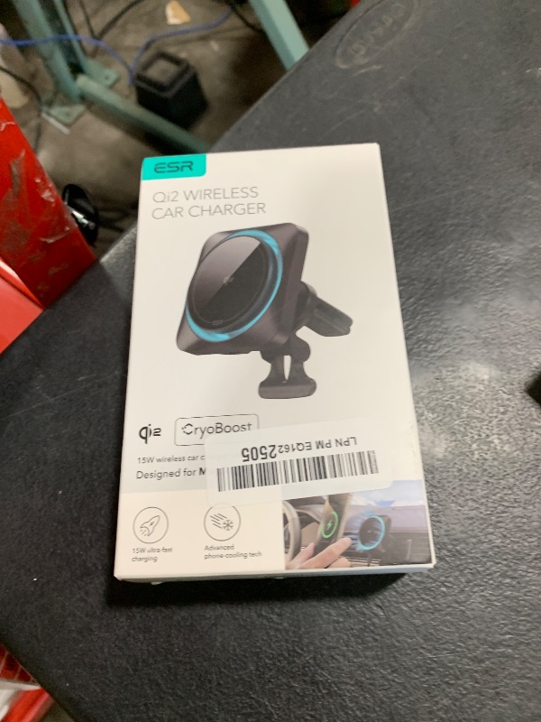 Photo 1 of ESR for Qi2 15W MagSafe Car Mount Charger with CryoBoost, Phone Cooling MagSafe Car Charger, Air Vent/Dashboard Wireless Charging for iPhone 17/16/15/14/13/12, S25 Series, Pixel 10, Fast Charger