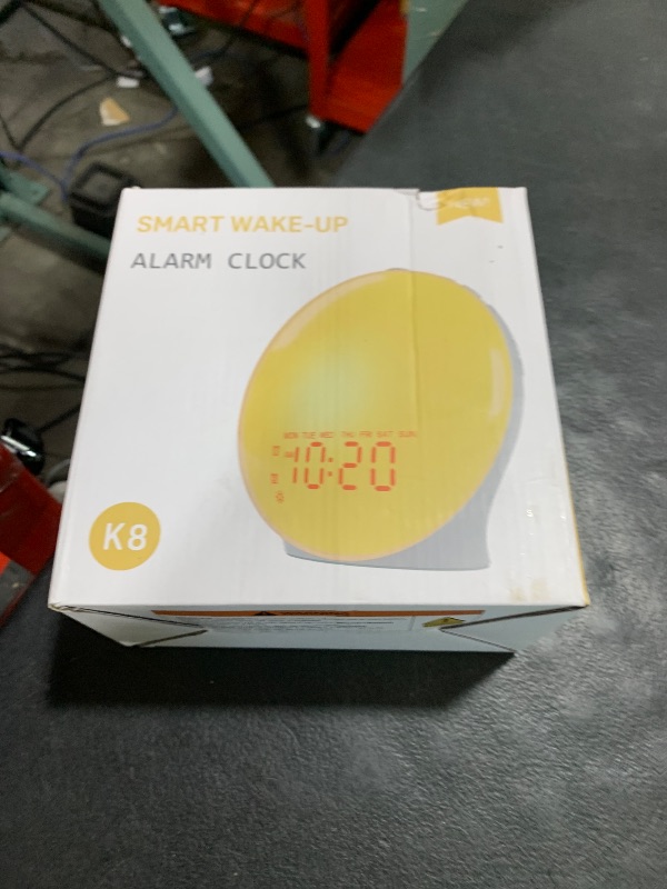 Photo 1 of Wake Up Light Sunrise Alarm Clock for Kids, Heavy Sleepers, Bedroom, with Sunrise Simulation, Sleep Aid, Dual Alarms, FM Radio, Snooze, Nightlight, Daylight, 7 Colors, 7 Natural Sounds, Ideal for Gift