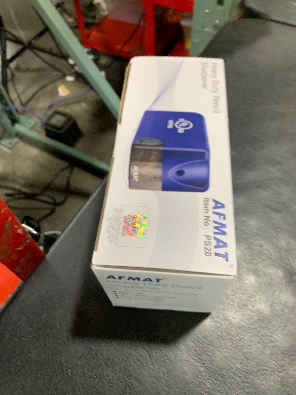 Photo 1 of AFMAT PS28 Electric Pencil Sharpener, Heavy Duty Colored Pencil Sharpeners for Classroom, Home, UL Listed Pencil Sharpener for 6.5-8mm No.2/Colored Pencils, 10000+ Sharpenings, Model S230, Blue