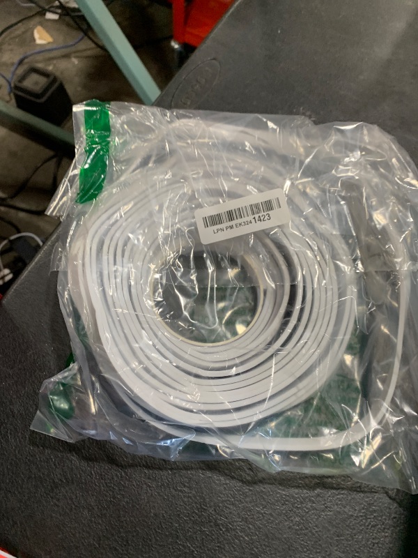 Photo 1 of 1/2 in Wide x 1/8 in Thick x 33FT Window Sealing Tape,Weather Stripping Door Seal,Foam Insulation Tape,Single-Sided Self-Adhesive Foam Strips White