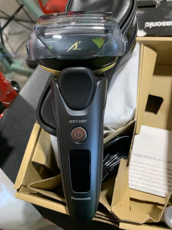 Photo 1 of Panasonic Electric Razor for Men, Electric Shaver for Men, ARC5 with Premium Automatic Cleaning and Charging Station, Wet Dry Shaver, Cordless Razor, with Pop-Up Trimmer ES-LV97-K, Black